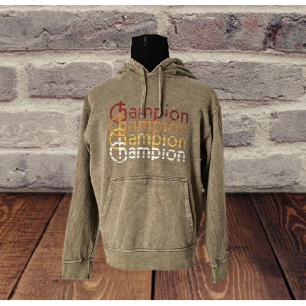 CHAMPION MEN'S LONG SLEEVE PULLOVER HOODIE - SIZE MEDIUM